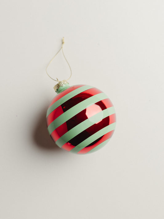 Large Stripey Baubles