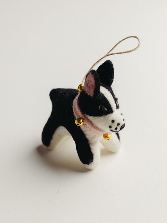 Festive Felt Dog Ornament