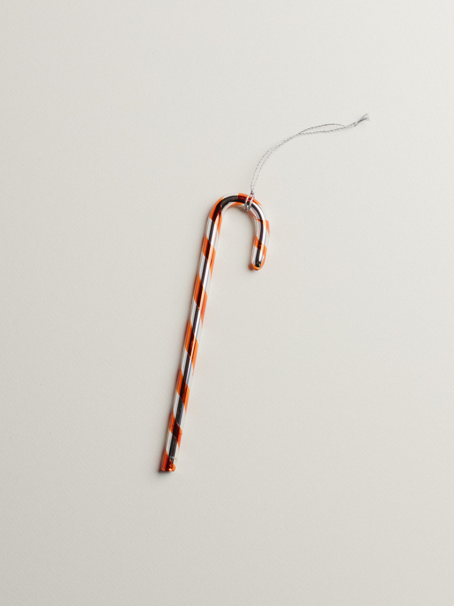 Mercury Glass Candy Cane Ornament