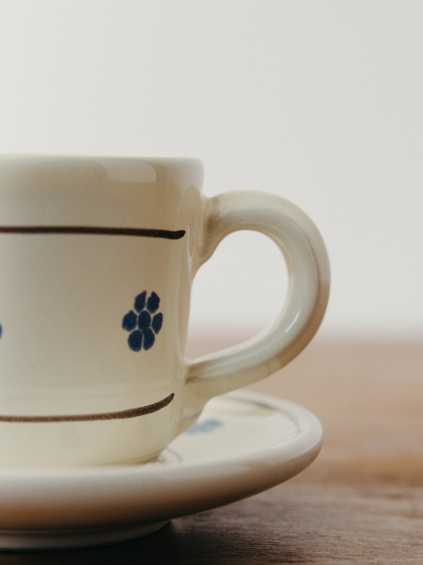 Ceramic Rigo e Stella Coffee Cup with Saucer