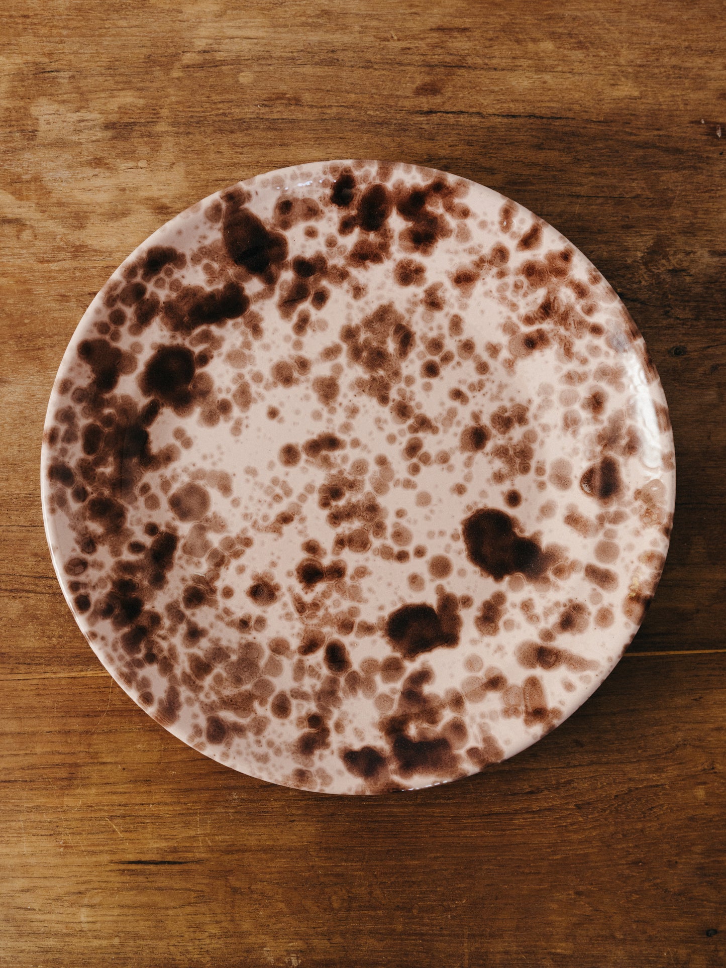 Ceramic Splatter Dinner Plate