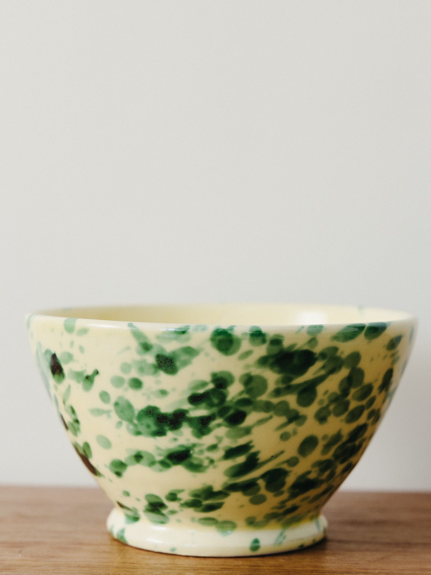 Ceramic Splatter Footed Berry Bowl