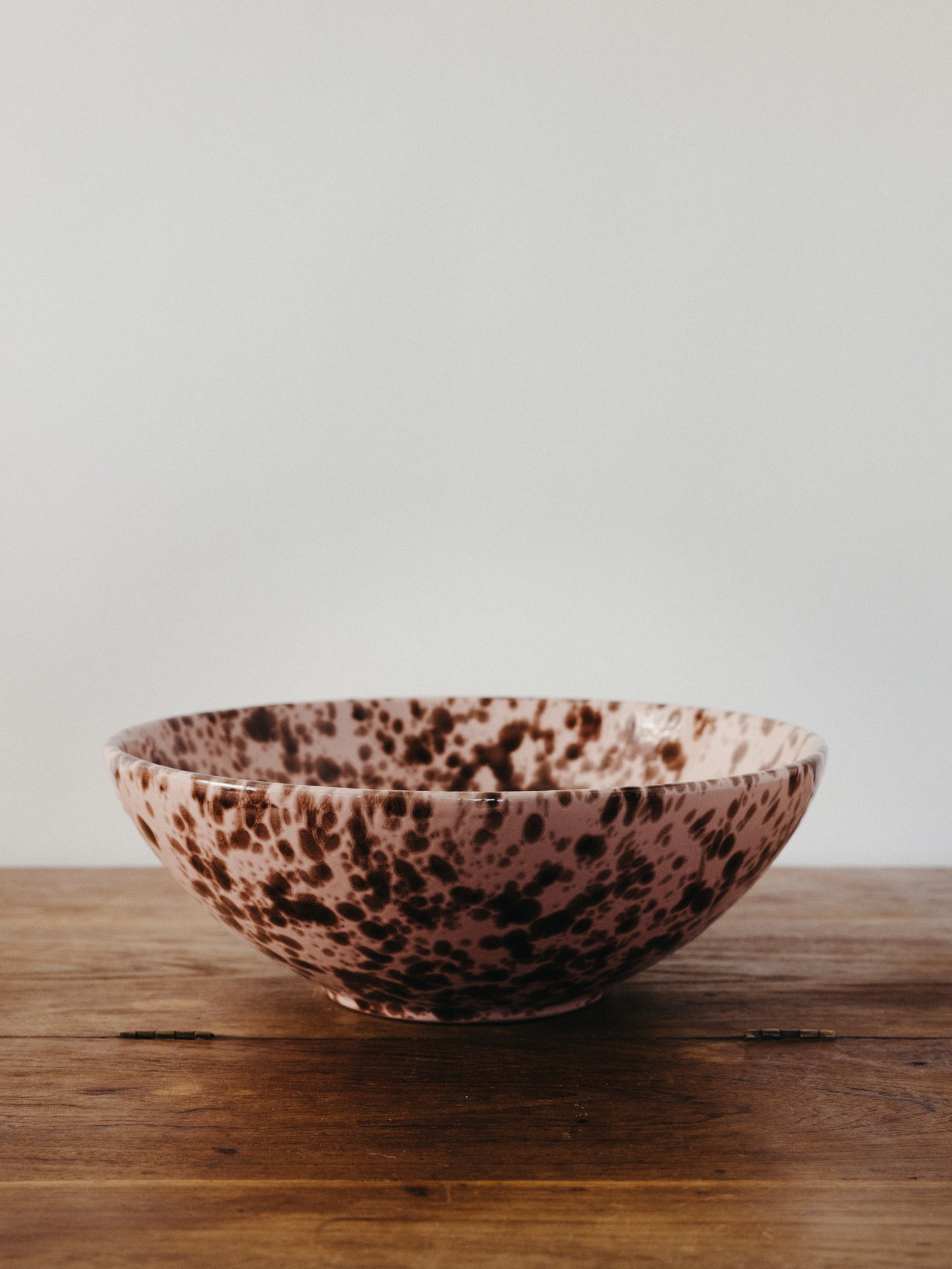 Ceramic Splatter Large Serving Bowl