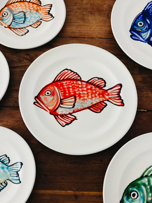 Ceramic Fish Dinner Plate