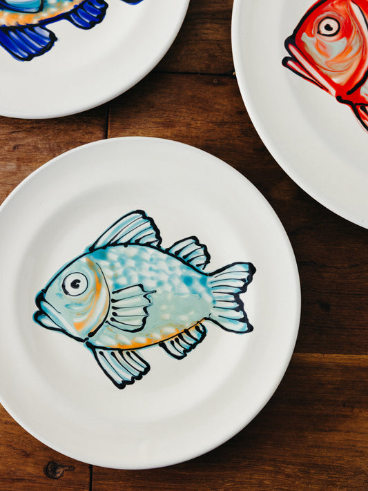 Ceramic Fish Dinner Plate