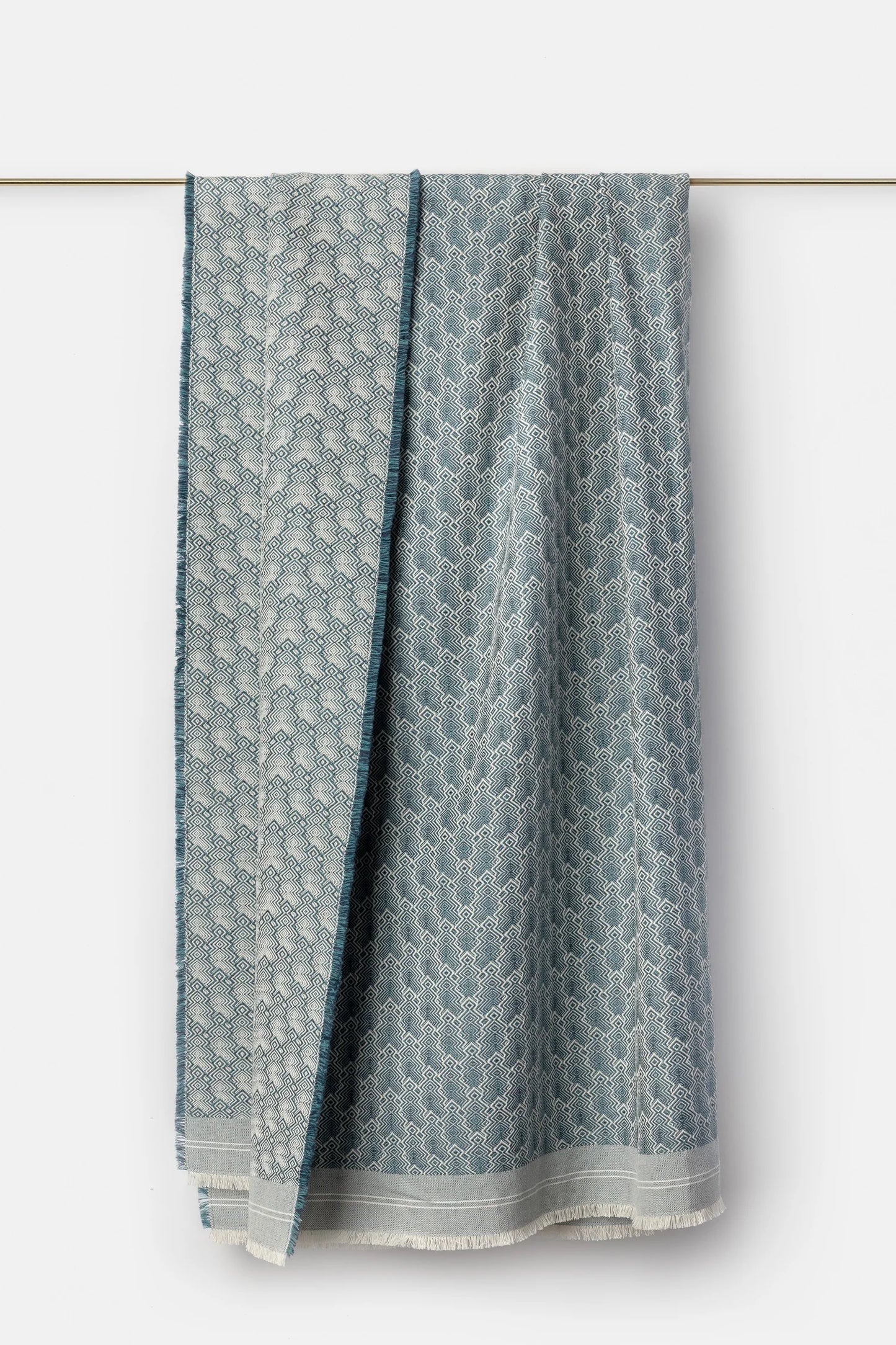 Chiarastella "F28" Wool Throw in Indigo