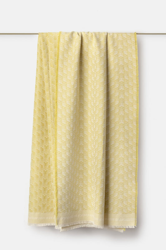 Chiarastella "F28" Wool Throw in Mango