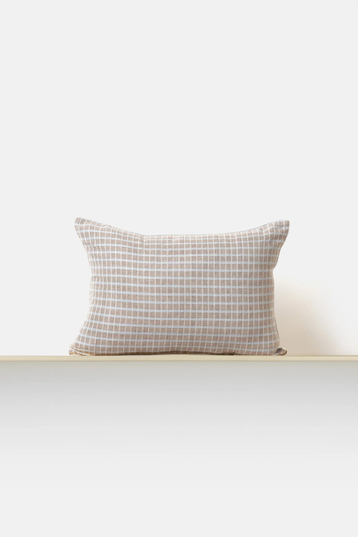 Chiarastella "F58" Rectangle Pillow in Brown/Capri Blue