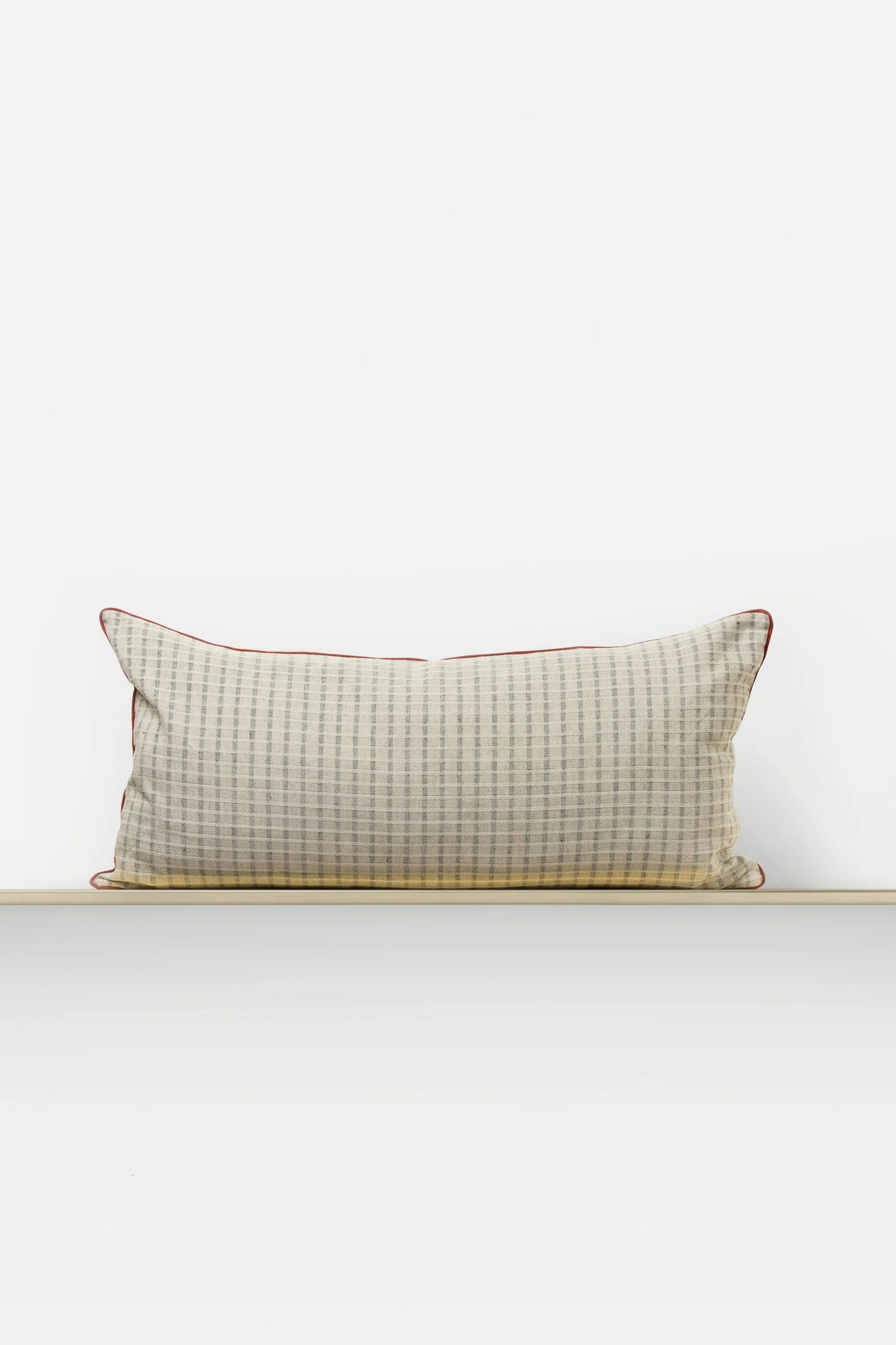 Chiarastella "F58" Lumbar Pillow in Stone Grey/Black