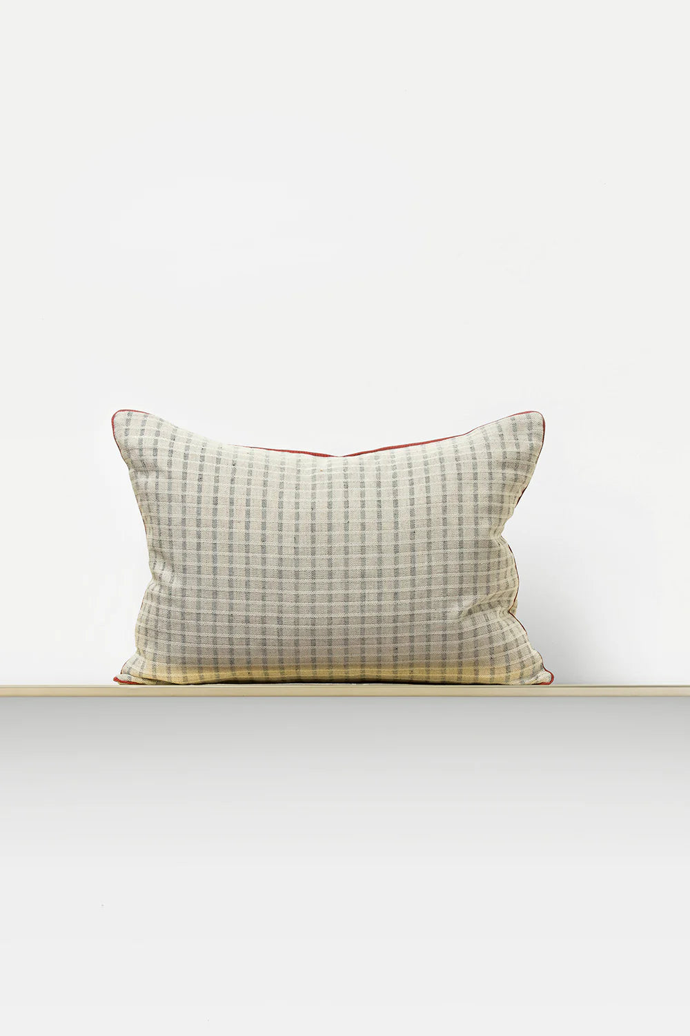 Chiarastella "F58" Rectangle Pillow in Stone Grey/Black