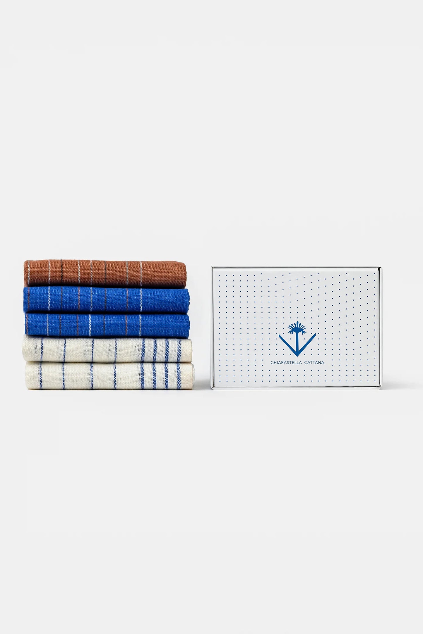 Chiarastella Stilla Cobalto Tea Towel Box Set