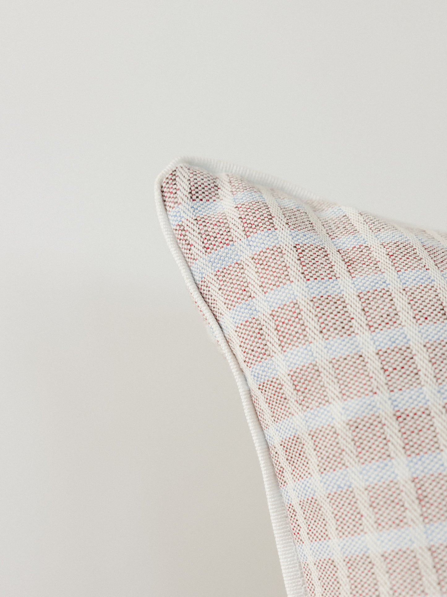 Chiarastella "F58" Rectangle Pillow in Brown/Capri Blue