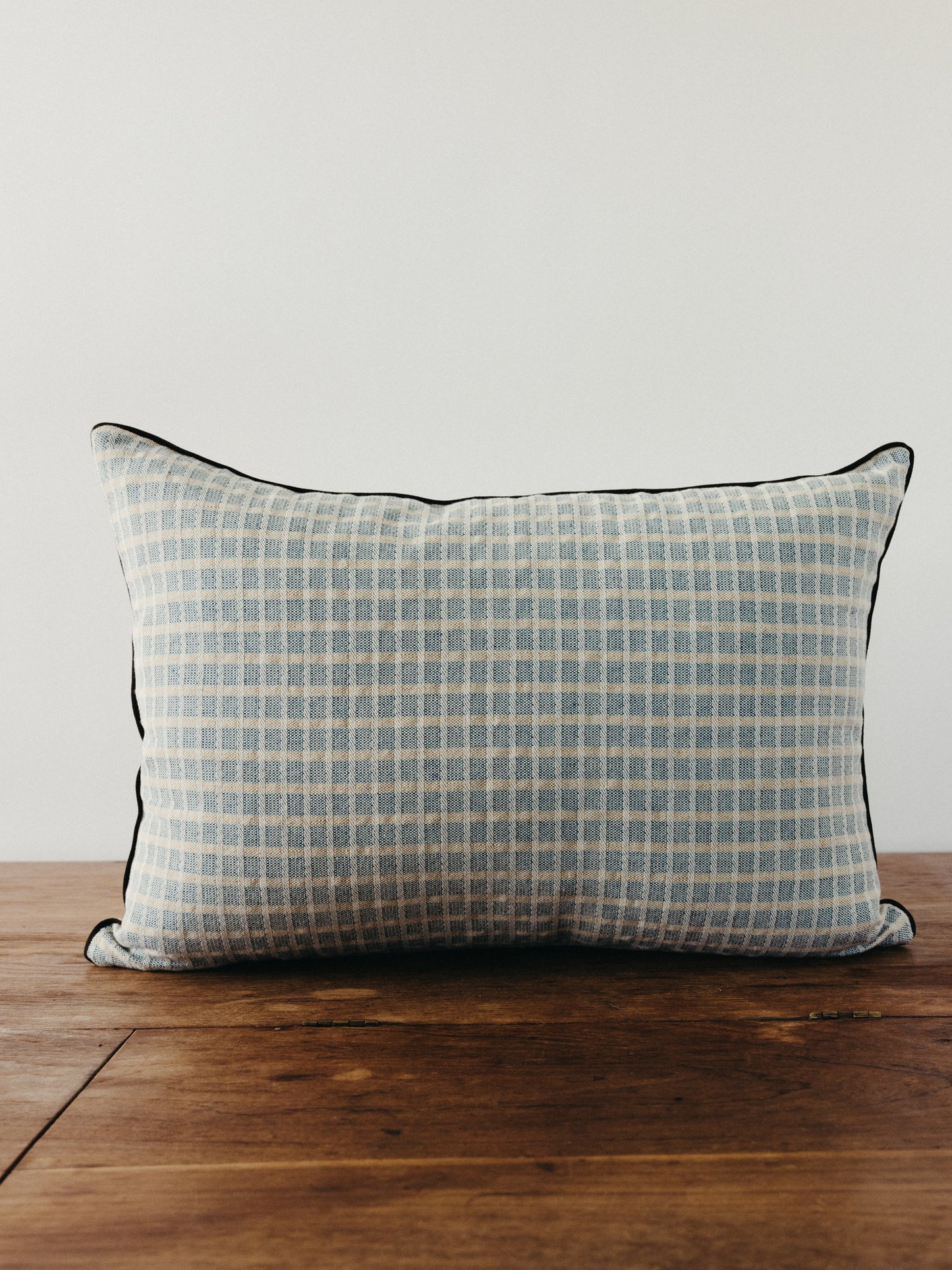 Chiarastella "F58" Rectangle Pillow in Indigo/Olive Green