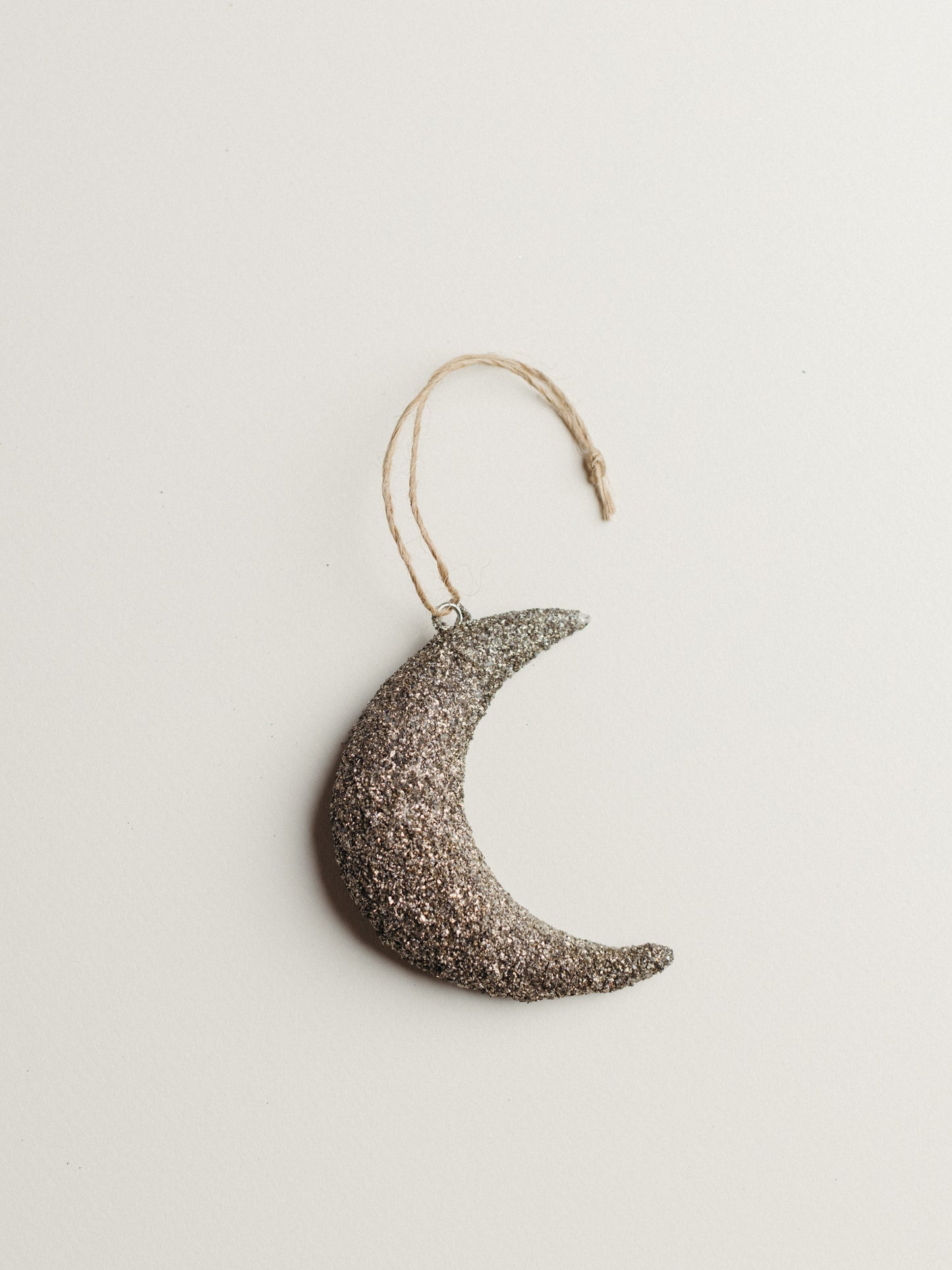 Shimmery Crescent Moon Ornament