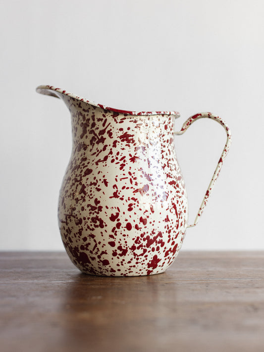 Enamel Splatter Large Pitcher