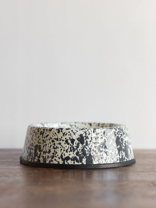 Enamel Splatter Pet Bowl