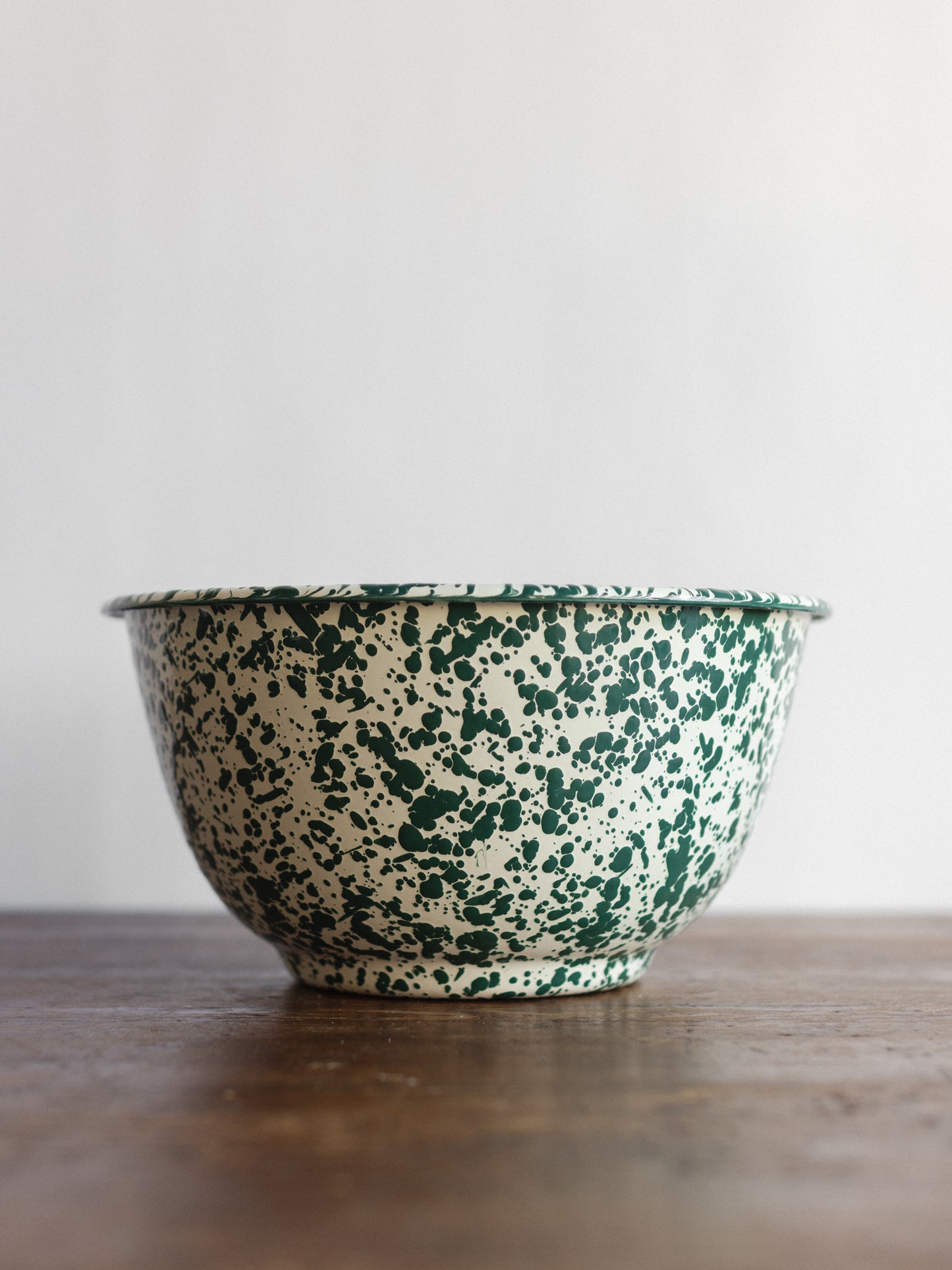 Enamel Splatter Large Salad Bowl