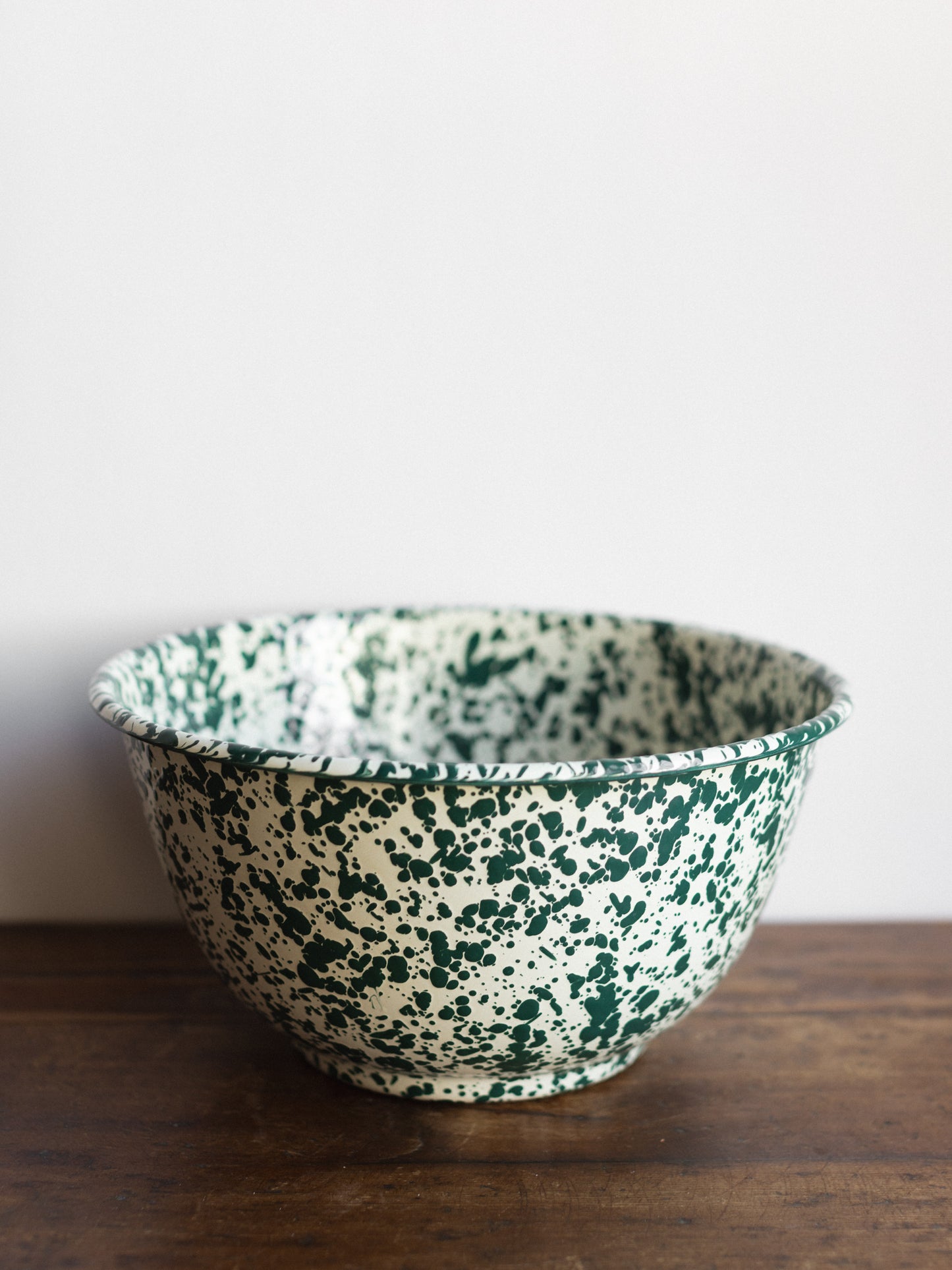 Enamel Splatter Large Salad Bowl