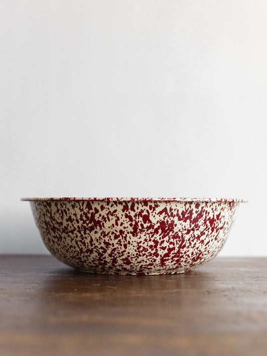 Enamel Splatter Medium Basin