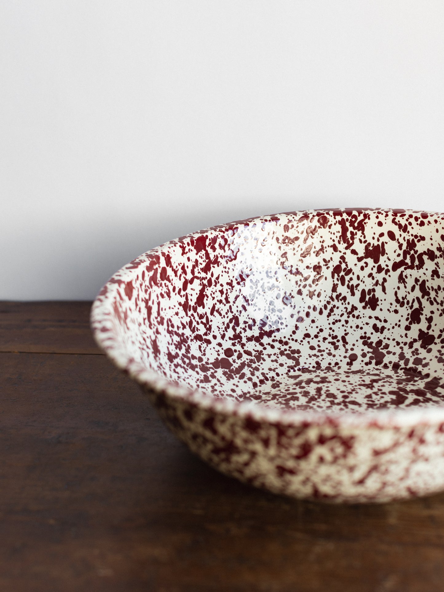 Enamel Splatter Medium Basin