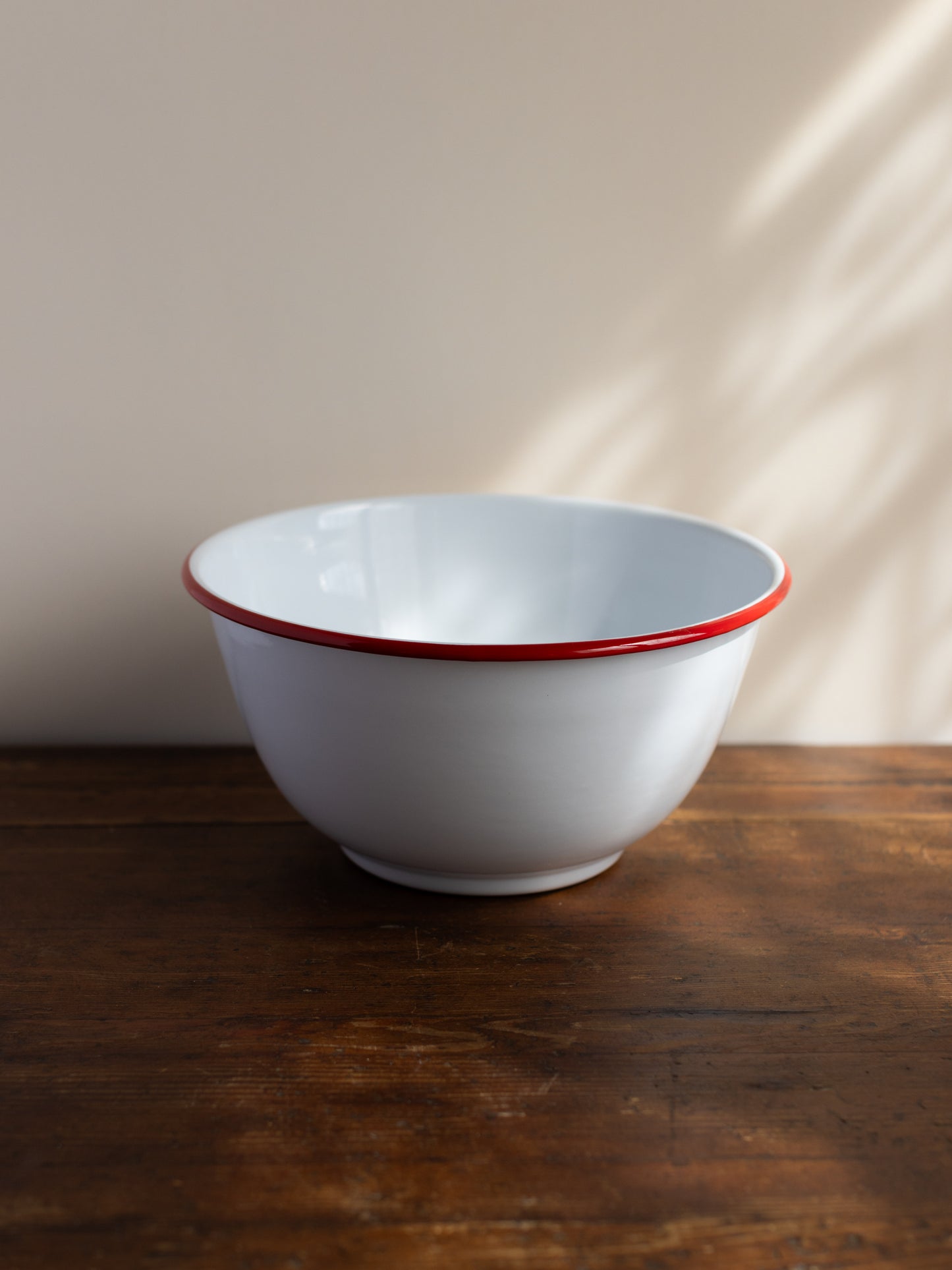 Enamel Vintage Large Salad Bowl