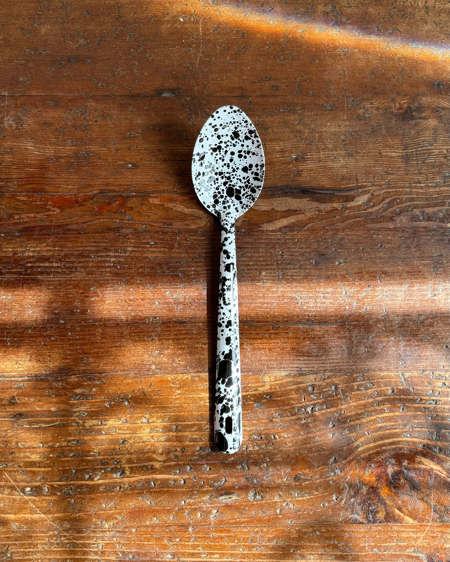 Splatter Enamelware Large Serving Spoon