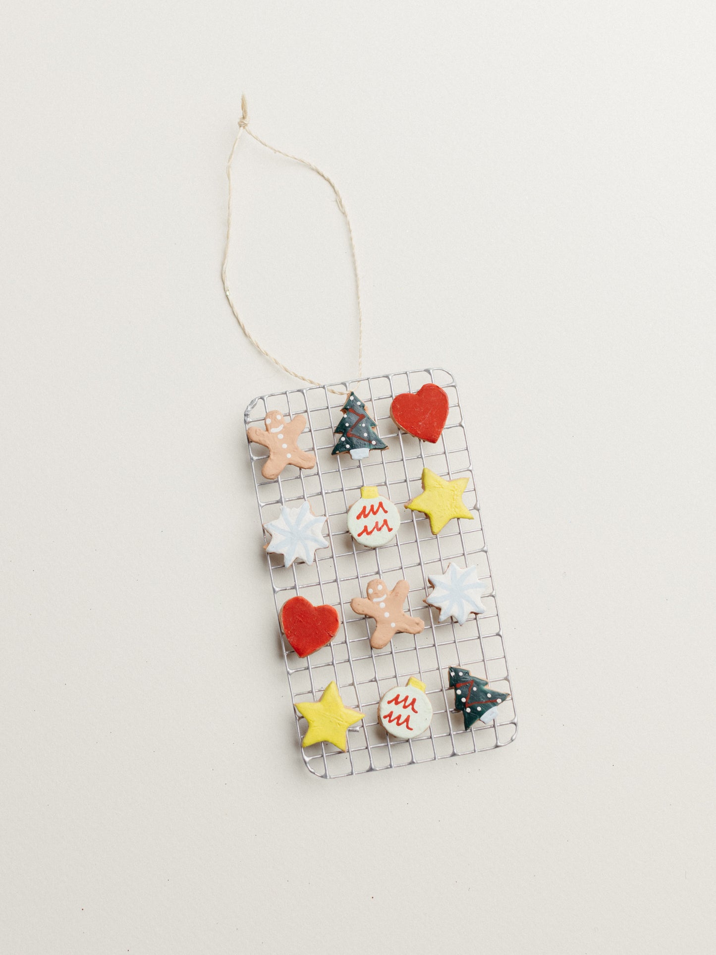 Decorated Christmas Cookie Rack Ornament