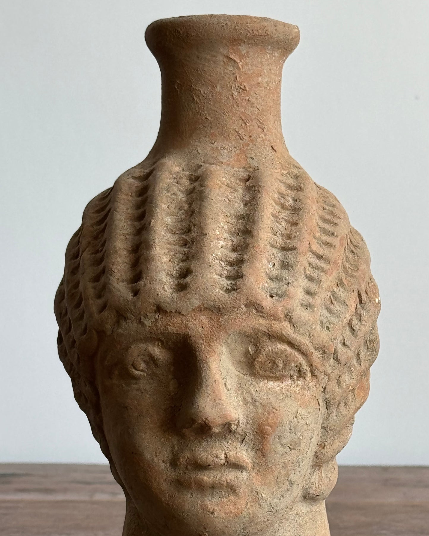 Liberté Terracotta Head Vase/Candle Holder