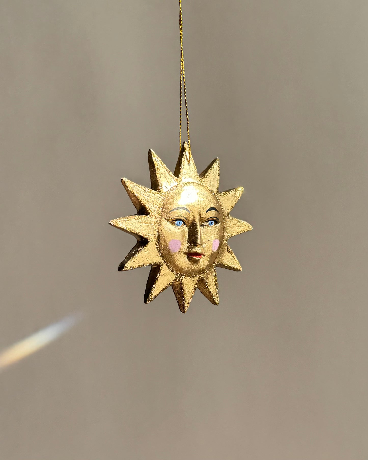 Gilded Sun Ornament