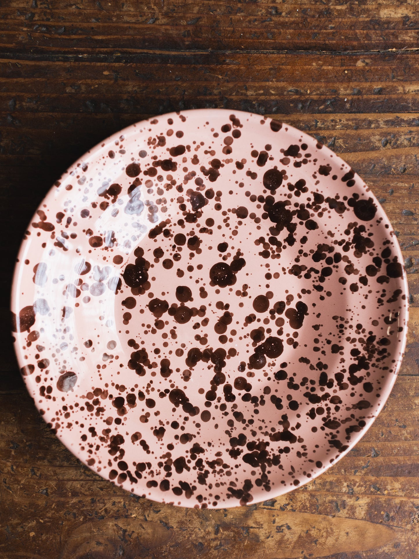 Ceramic Splatter Soup/Pasta Plate