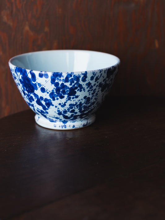 Ceramic Splatter Footed Berry Bowl