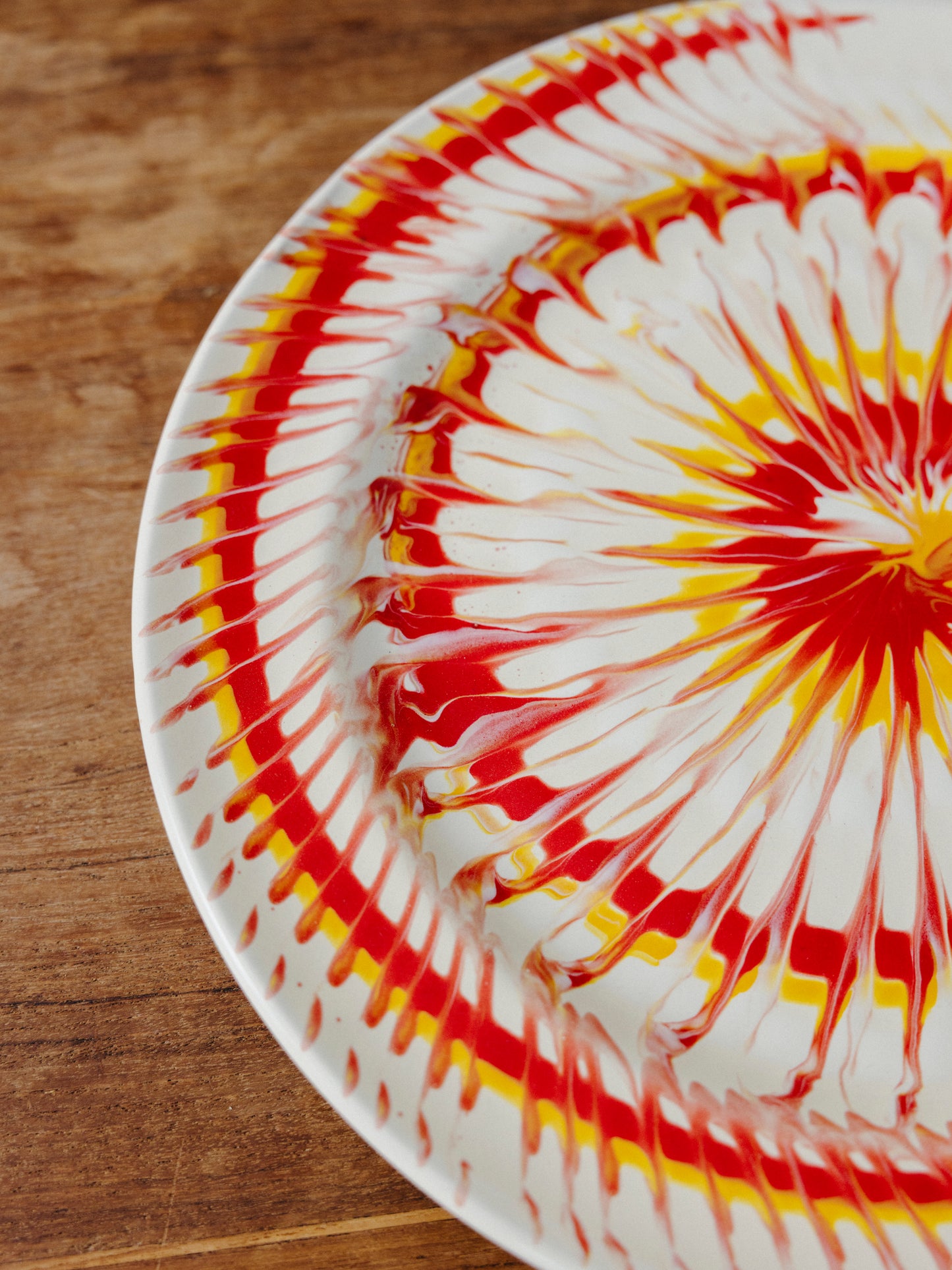 Ceramic Spiral Dinner Plate, No. 15