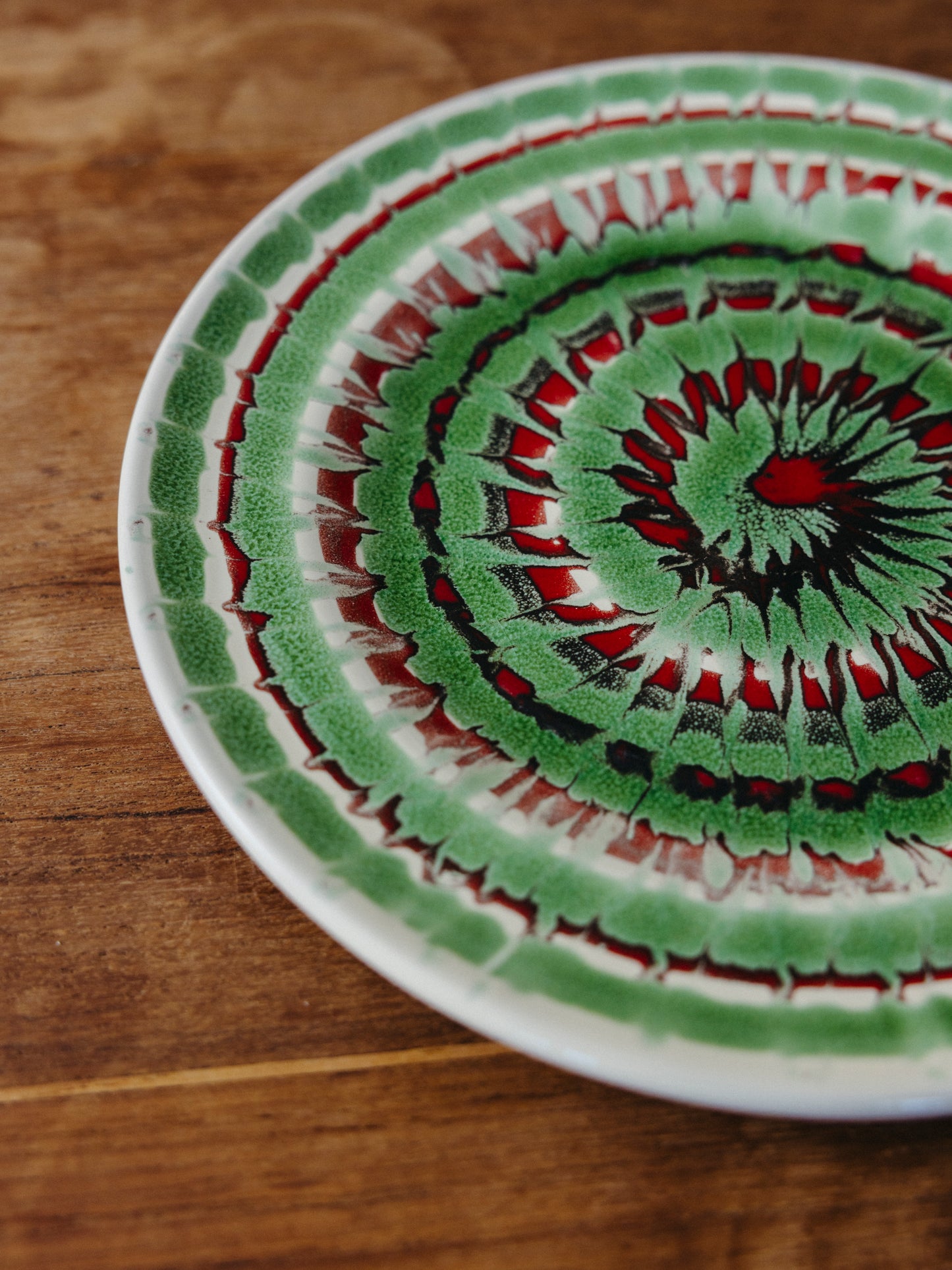 Ceramic Spiral Fruit Plate, No. 01