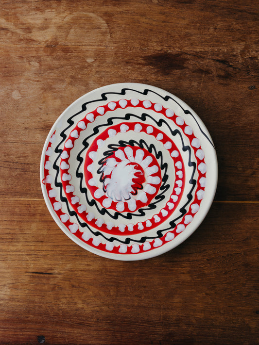 Ceramic Spiral Fruit Plate, No. 03