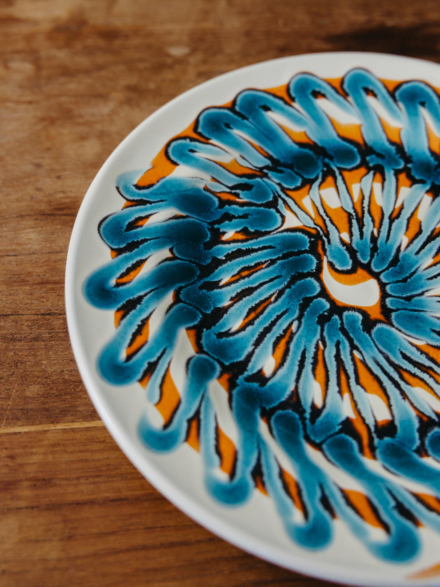 Ceramic Spiral Fruit Plate, No. 04