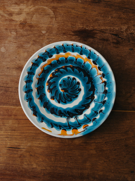 Ceramic Spiral Fruit Plate, No. 05