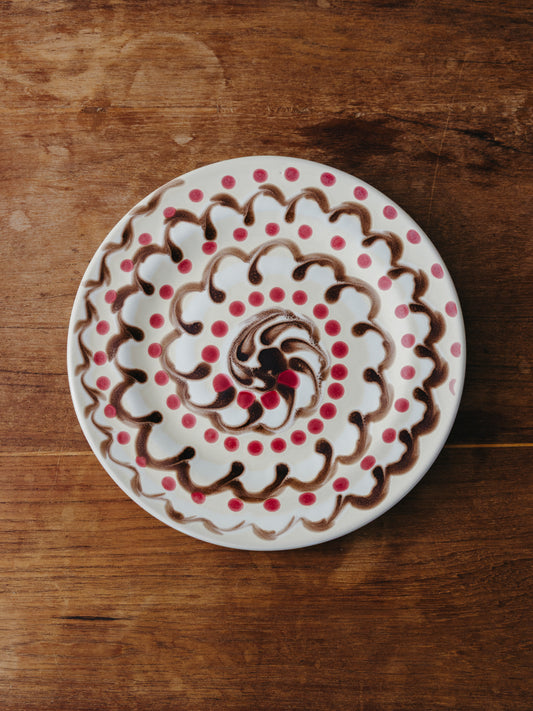 Ceramic Spiral Fruit Plate, No. 07