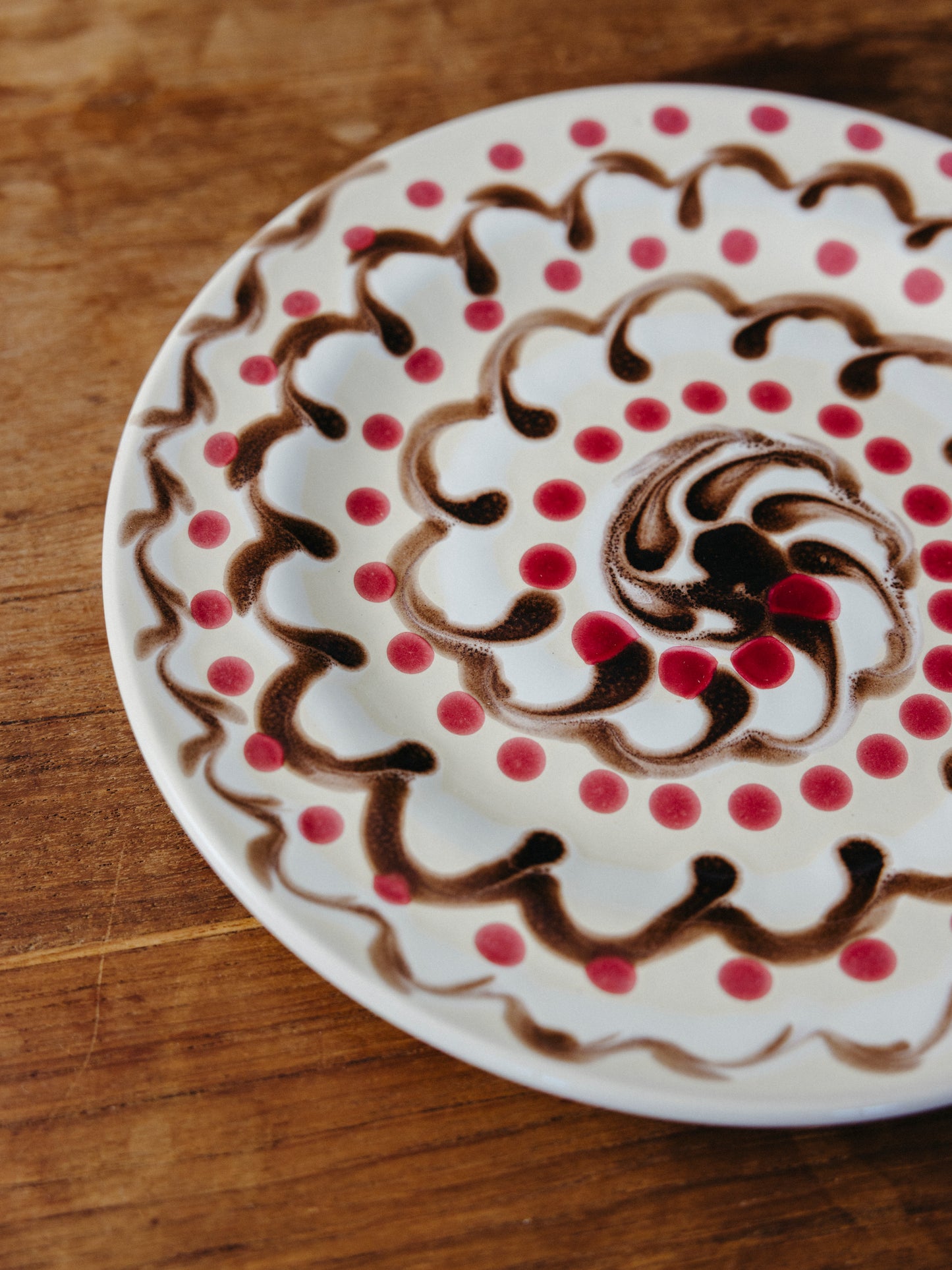 Ceramic Spiral Fruit Plate, No. 07