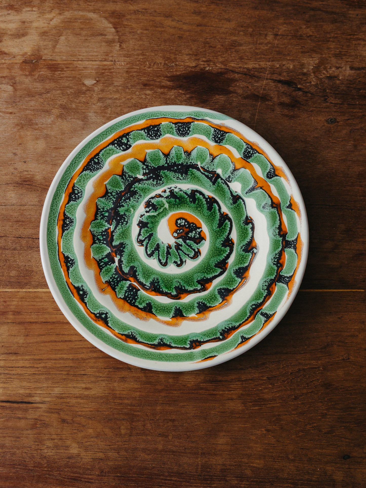 Ceramic Spiral Fruit Plate, No. 08