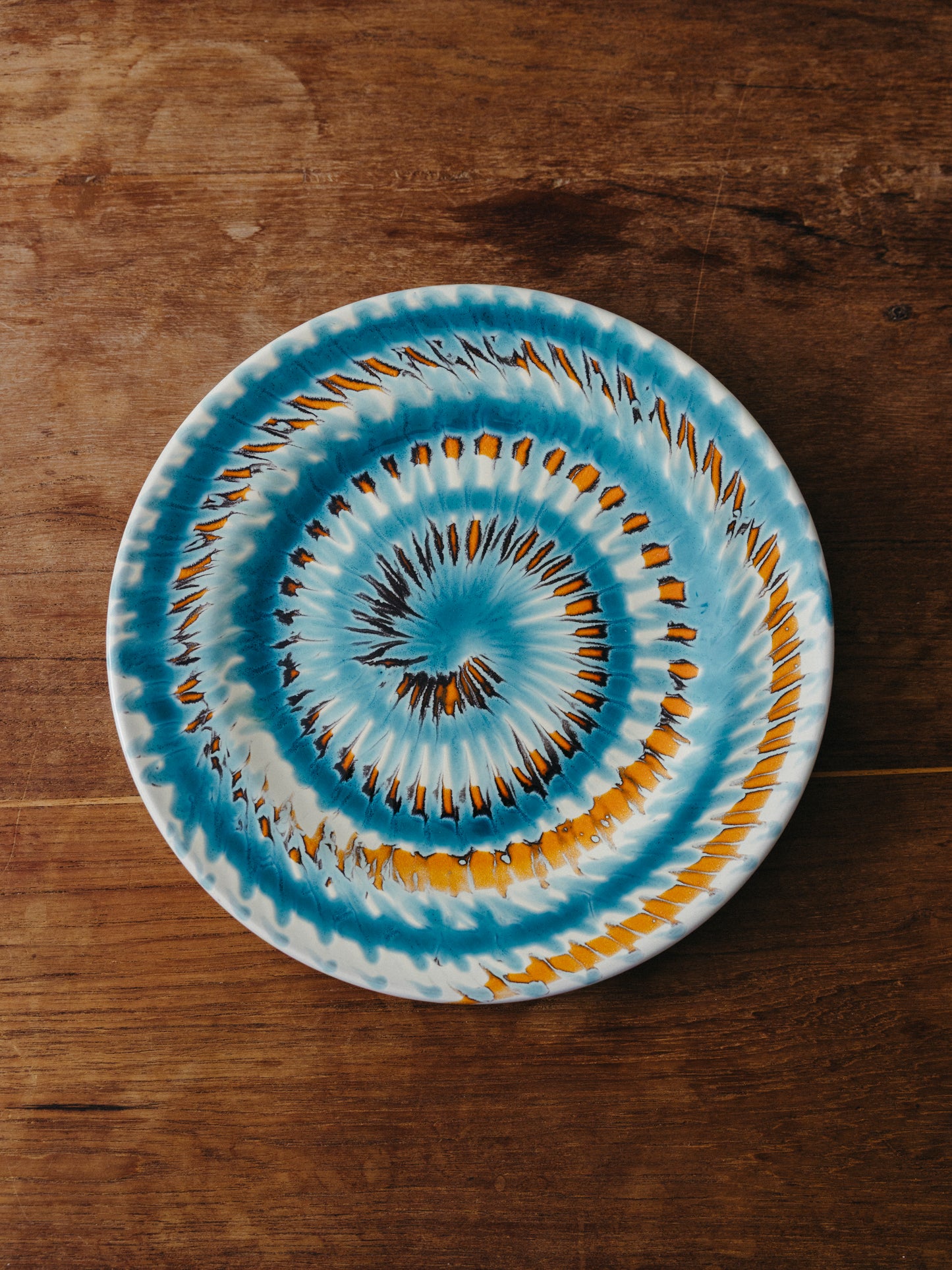 Ceramic Spiral Fruit Plate, No. 09
