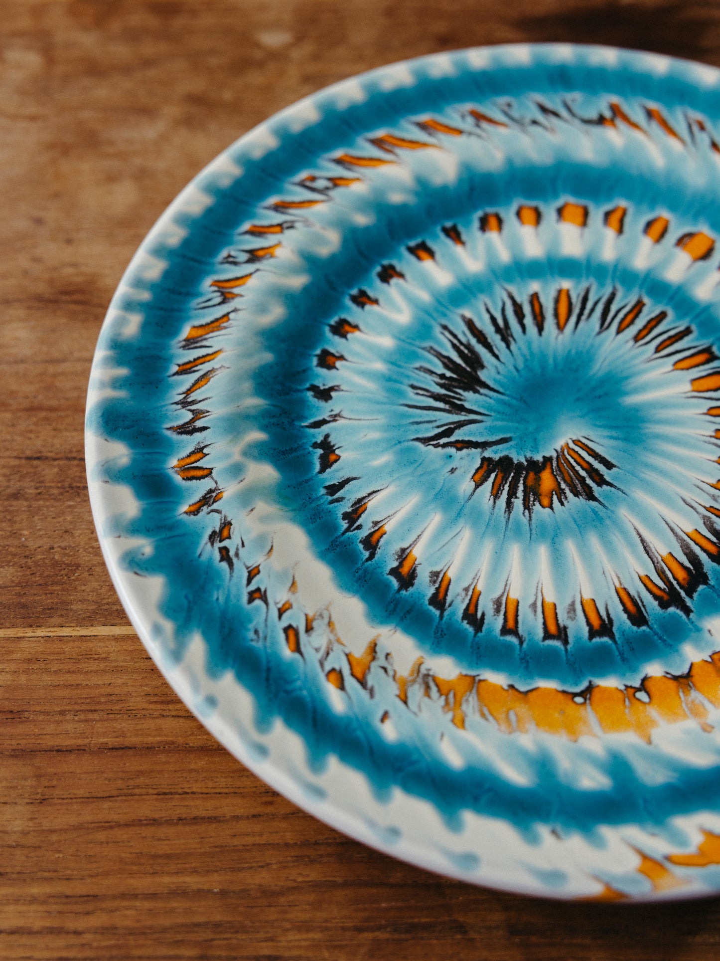 Ceramic Spiral Fruit Plate, No. 09