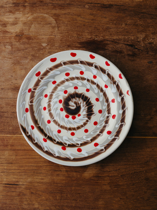 Ceramic Spiral Fruit Plate, No. 10