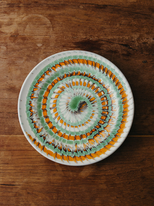 Ceramic Spiral Fruit Plate, No. 11