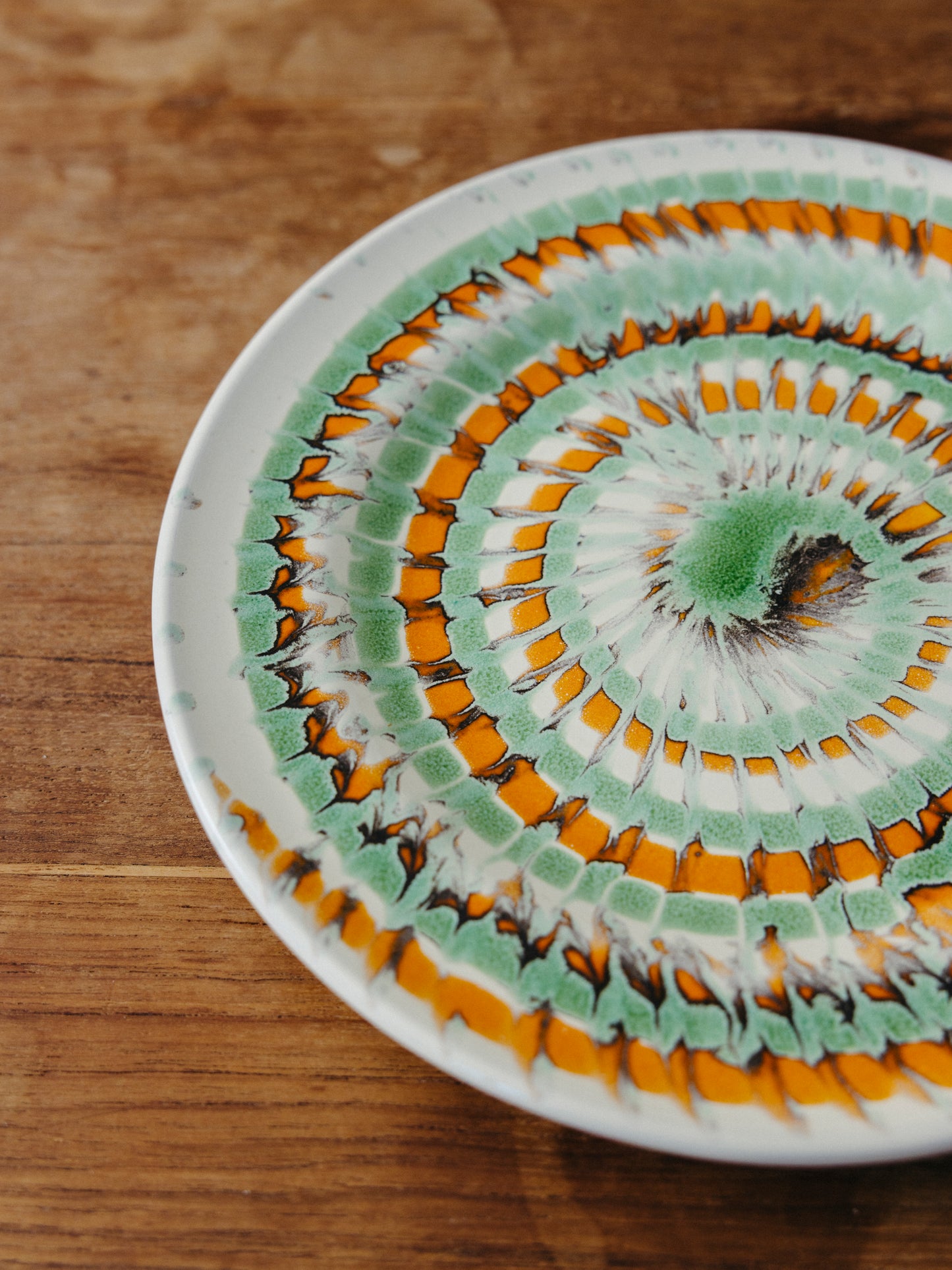 Ceramic Spiral Fruit Plate, No. 11
