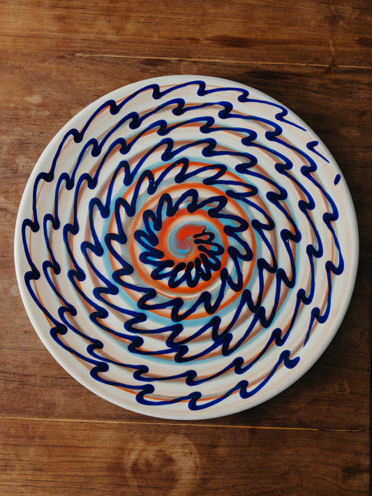 Ceramic Spiral Cake Plate, No. 01