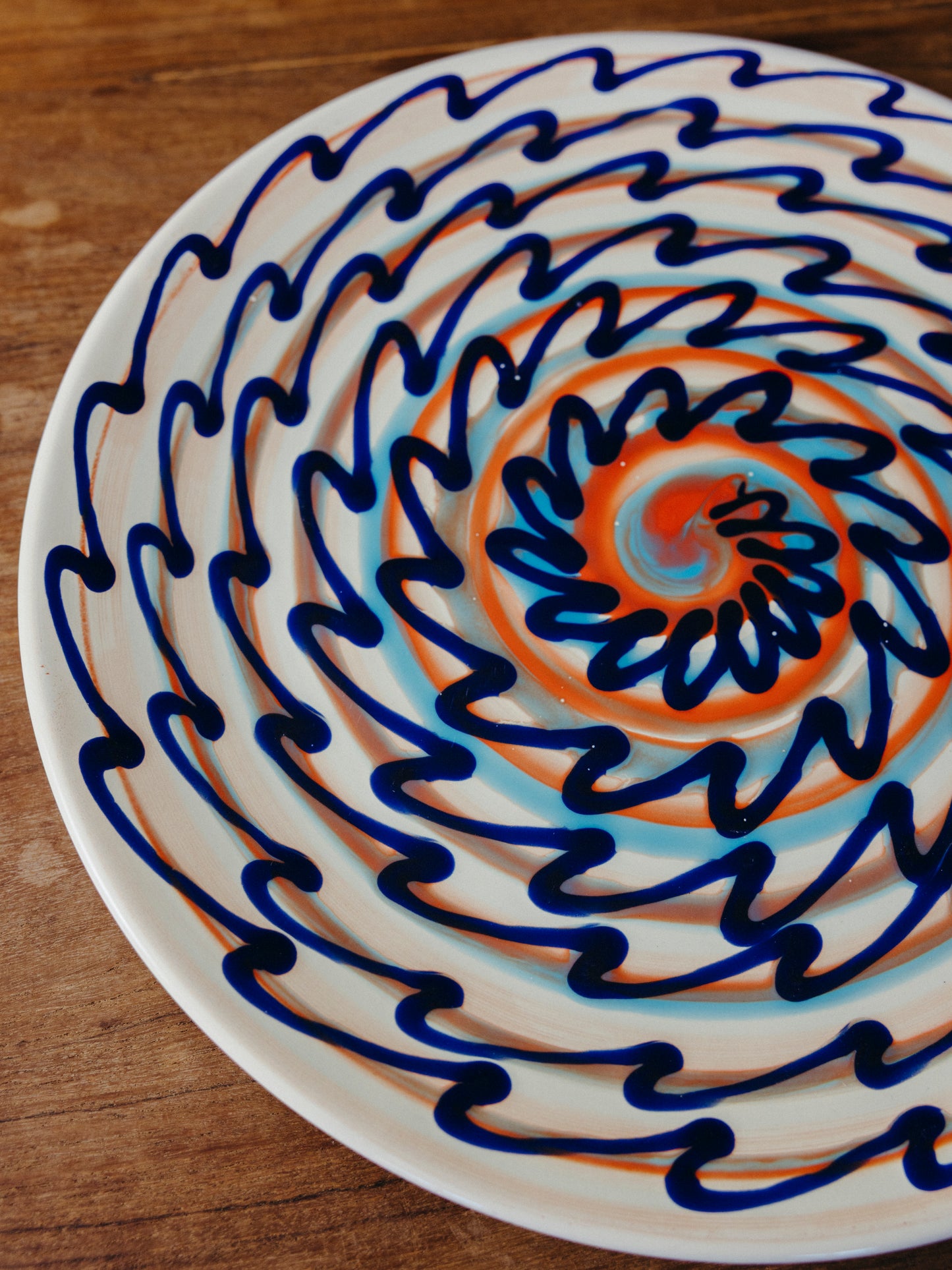 Ceramic Spiral Cake Plate, No. 01