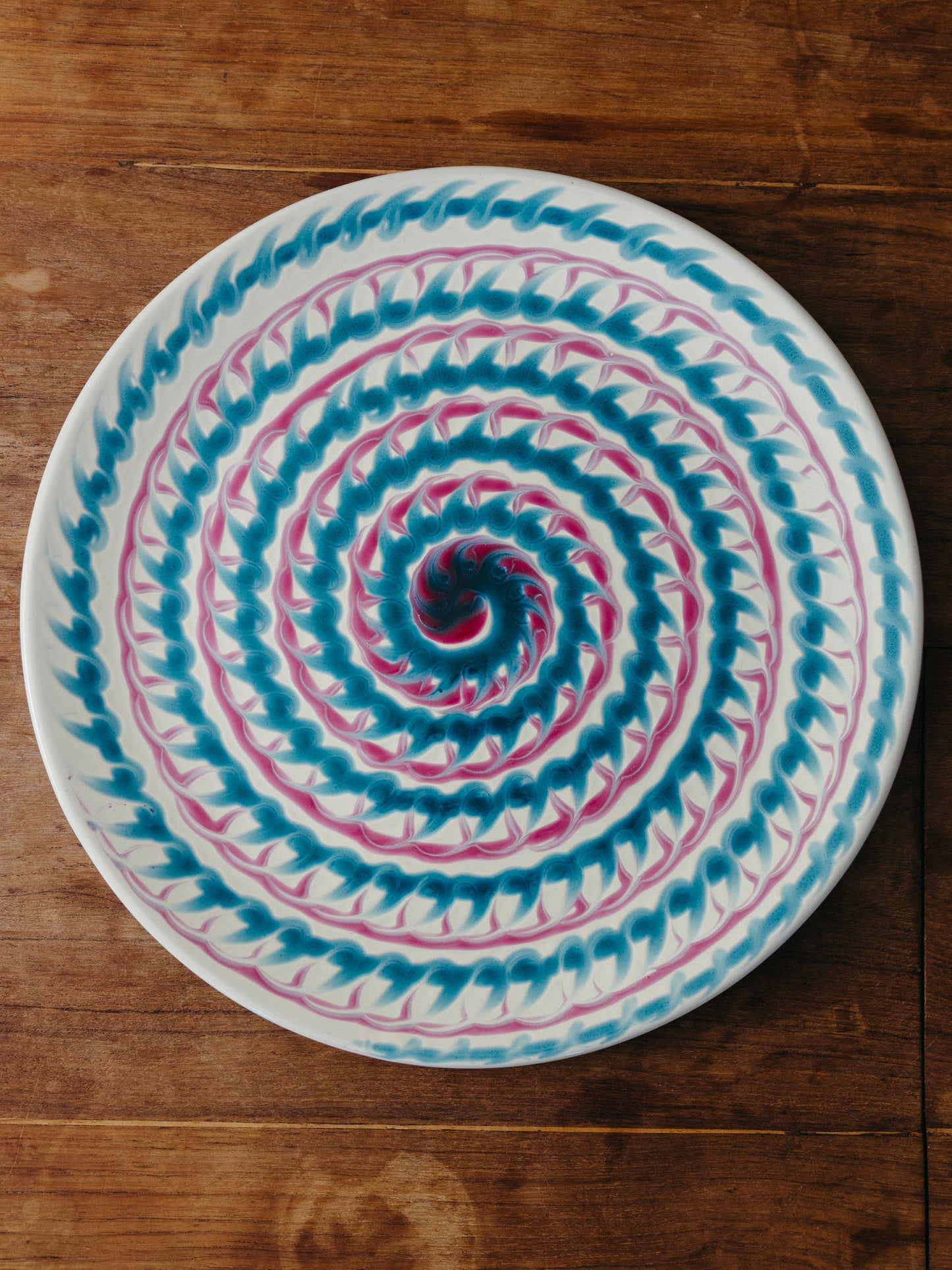 Ceramic Spiral Cake Plate, No. 02