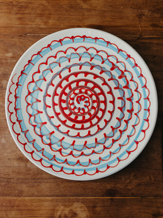 Ceramic Spiral Cake Plate, No. 03