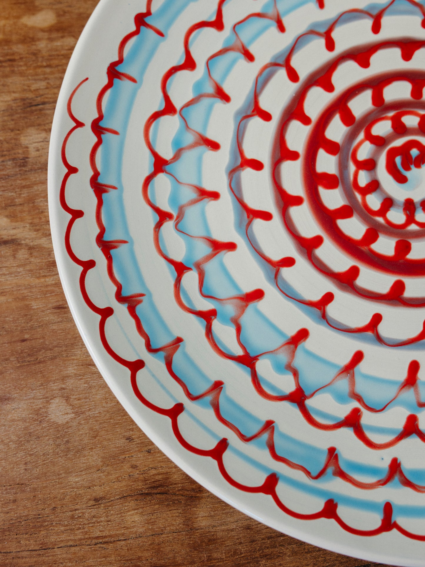Ceramic Spiral Cake Plate, No. 03