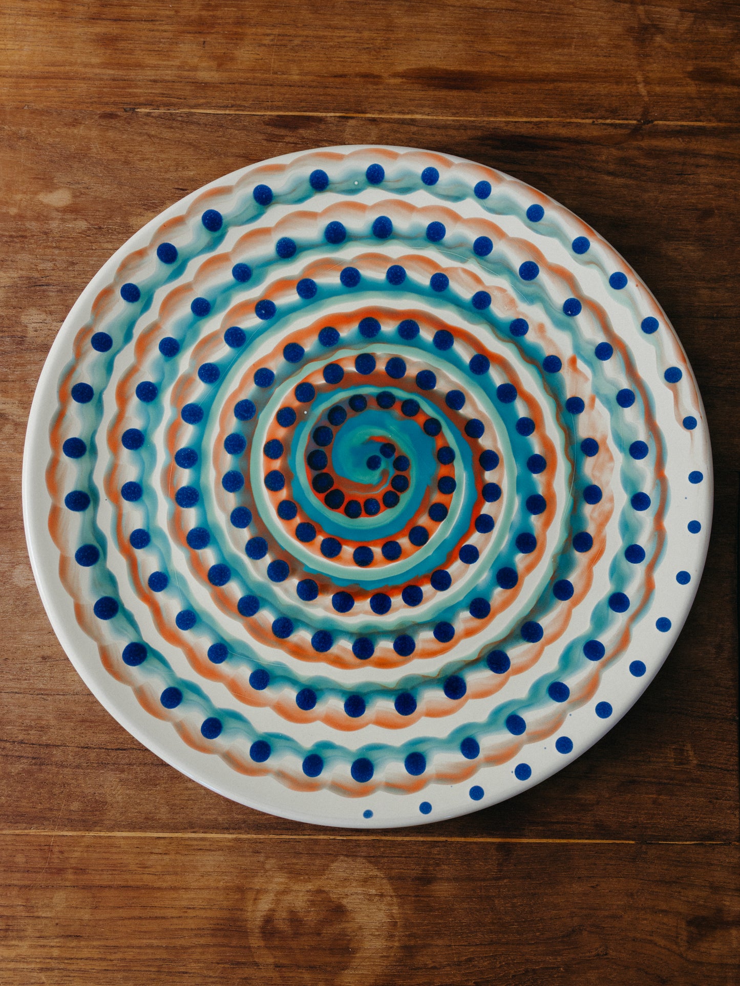 Ceramic Spiral Cake Plate, No. 05